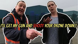 I’ll Get My Gun And Shoot Your Drone Down!! ❌