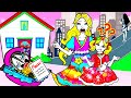 Paper Dolls Dress Up - Lovely Naughty Sadako And Barbie Dresses Handmade - Barbie Story & Crafts