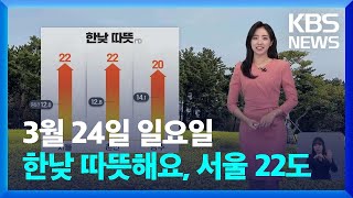 [날씨] 한낮 따뜻해요, 서울 22도…제주·남해안 비 …