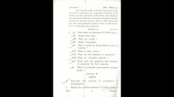M.Sc chemistry I sem paper 2020||Inorganic chemistry||UOK