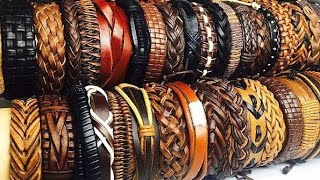 8 Leather Bracelet DIY | how to make leather bracelet | adjustable leather bracelets
