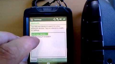 Intermec CN50 and PB3 bluetooth connection