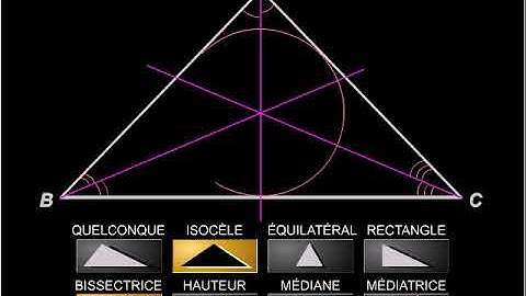Propriétés des triangles