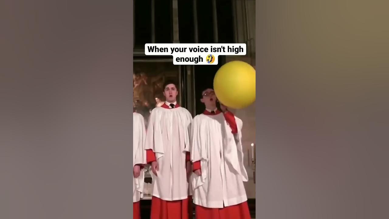 When your voice isn’t high enough 😂