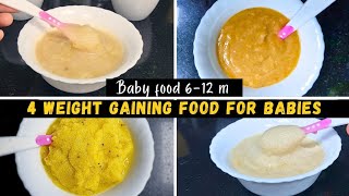 4 Weight gain Baby Food For 6 to12 Month Baby | Semolina Recipes | Suji Recipes |