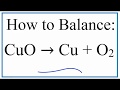 Balancing Chemical Equations Concepts