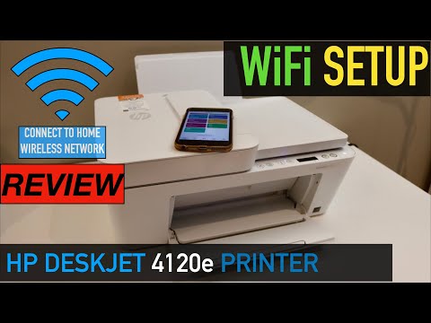 HP DeskJet 4120e WiFi Setup, Review.