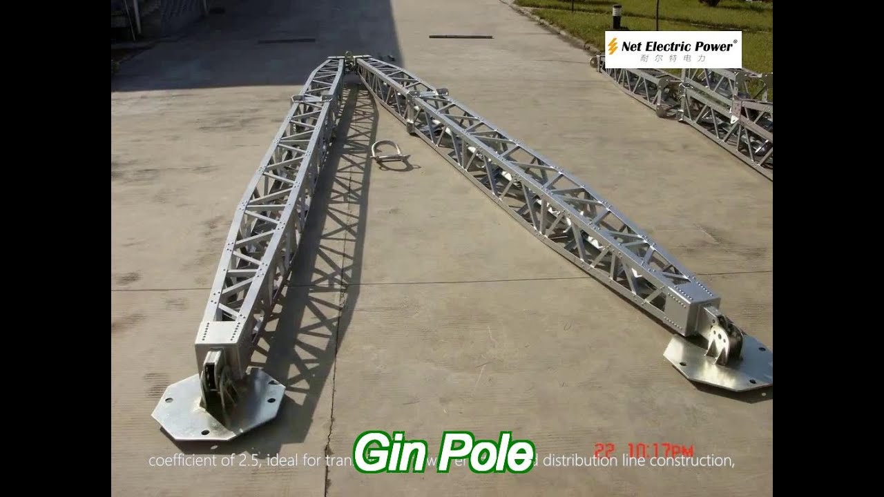 45kn-56kn-72kn-small-gin-pole-lifting-device-gin-pole-for-tower-youtube