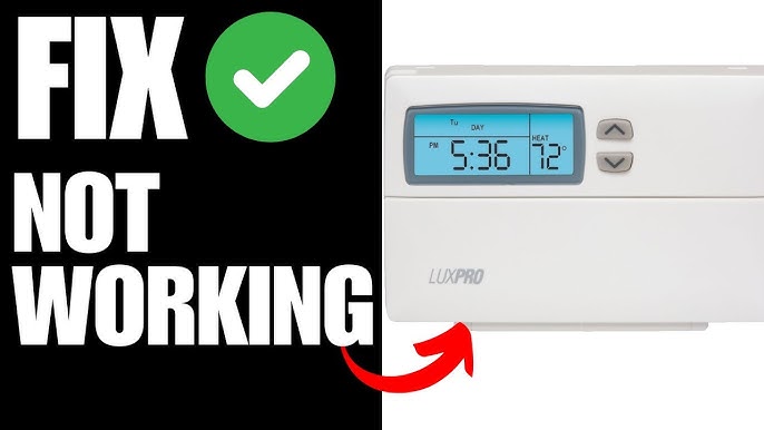 Lux Pro Smart Thermostat - Programmable 5-2 Day Schedule For Home (Batteries Included)