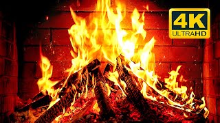 🔥 Cozy Fireplace 4K (12 HOURS). Fireplace with Crackling Fire Sounds. Crackling Fireplace 4K