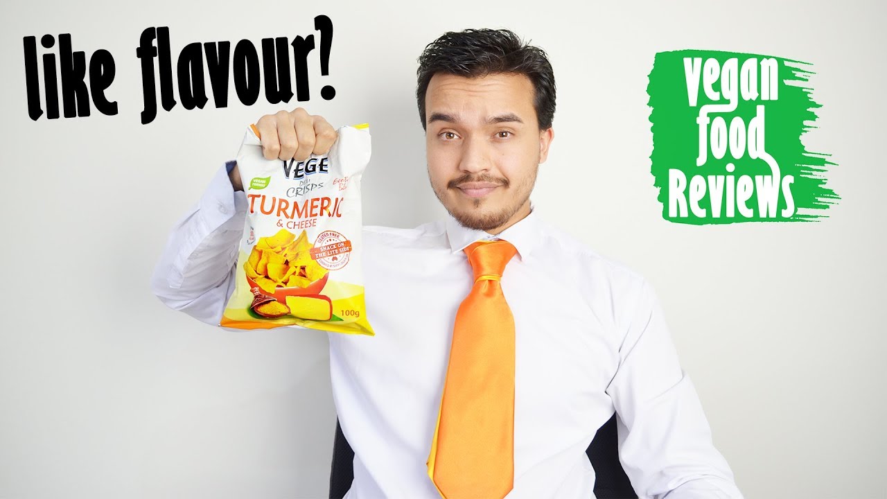 Vege Deli Crisps Turmeric & Cheese VEGAN FOOD REVIEWS YouTube