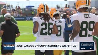 Josh Jacobs on the commissioner's  exempt list
