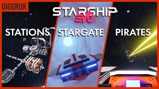 Space Stations, Pirates, NPCs and... a Stargate!? // Starship EVO Survival screenshot 3