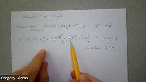 EC 611 Stochastic Dynamic Programming part 3
