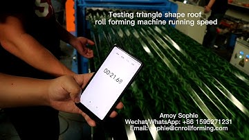 Triangle shape steel fence profile roll forming machine