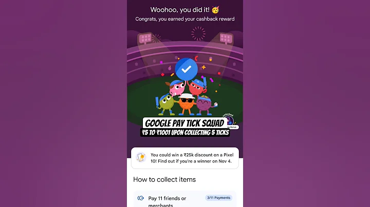 Google Pay Tick Squad Offer #2025 #shorts #gpay