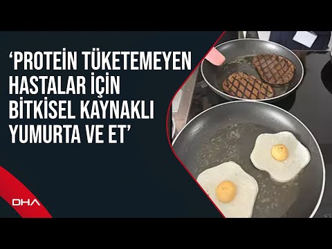 Protein tüketemeyen hastalar için bitkisel kaynaklı yumurta ve et