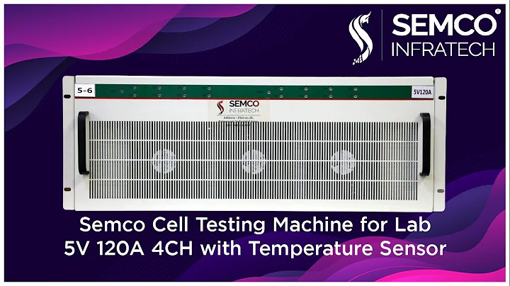 Lithium-ion prismatic Cell Testing Machine For Lab SIT 5V 120A 4CH with temperature sensor