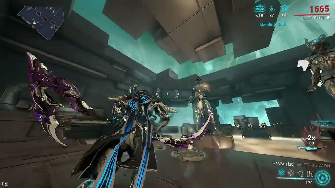 Warframe Kullevro (0 Forma) reaper build w/ Hespar (3 Forma)