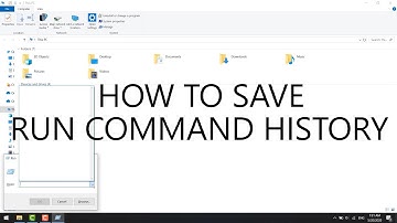 Run command not saving the history of commands in Windows 10