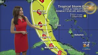 Tracking Tropical Storm Elsa 7/5/2021 5AM