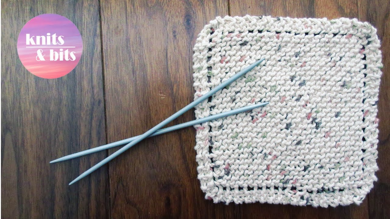 Learn To Knit Simple Dishcloth Knitting For Beginners