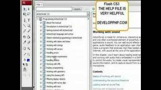 Flash CS3 Actionscript 3 Help File Video Tutorial Flash CS3 Actionscript 3 Help File Video Tutorial