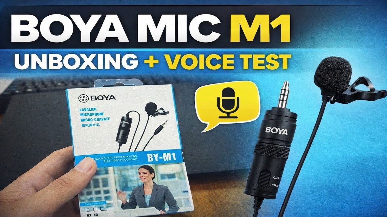 Boya M1 Mic Unboxing + Voice Test | Shocking Sound Quality 😱