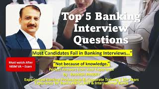 Top 5 Banking Interview Questions 2026 | Perfect Answers (Real Experience)