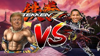 US Presidents play Tekken 7 (part 2). Trump Becomes Sherlock Holmes to beat Obama