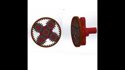 Animation Of Planetary Gear System Case(1) using Solidworks