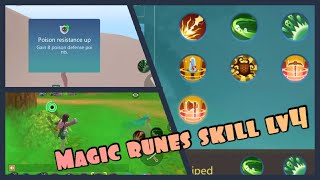Review all magic runes skill lv4 | utopia origin |