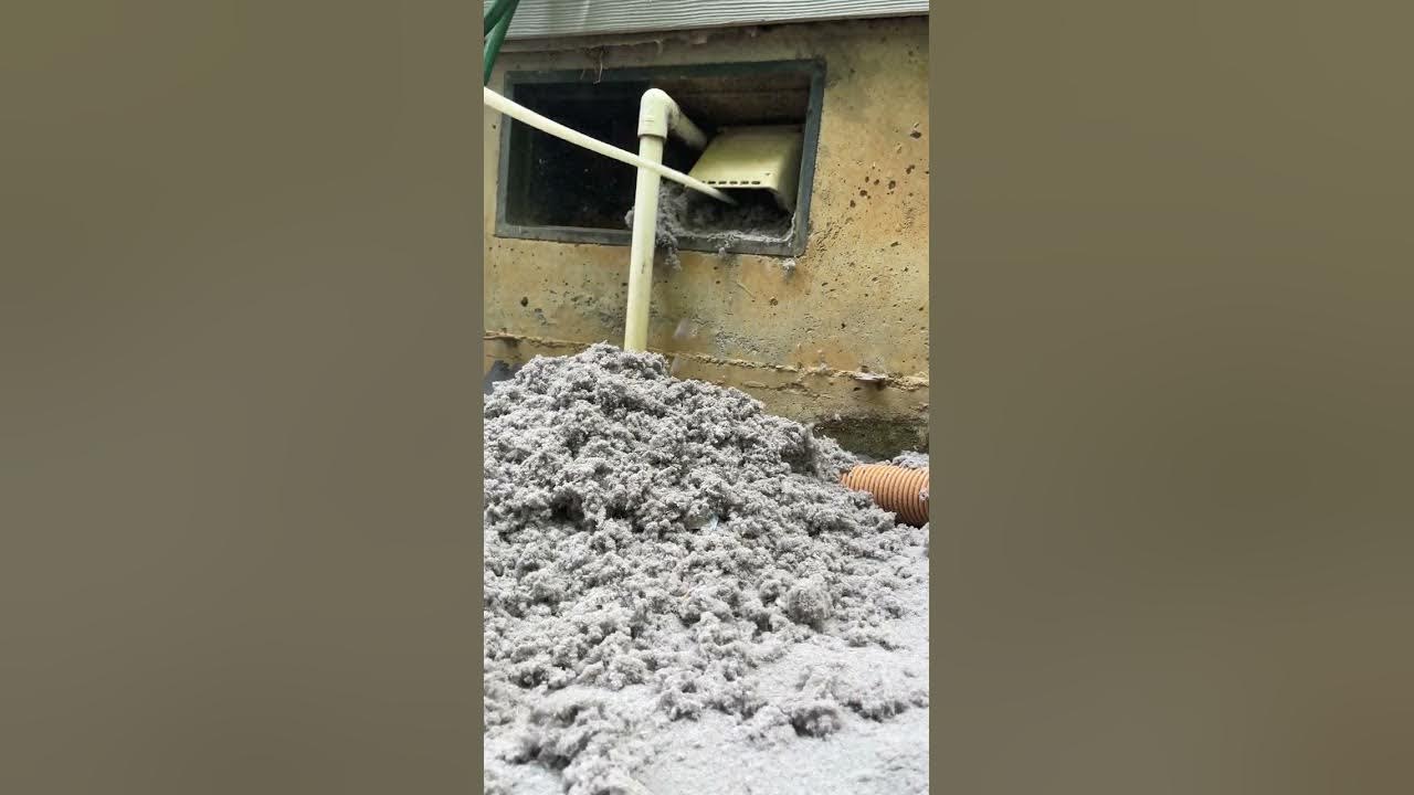 Satisfying dryer vent cleaning, so much lint! YouTube
