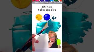How To Paint Mix Robins Egg #greenscreen #shorts #birds #paint #art