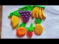 Fruits 🍒🍑 making with super clay 🥰 with full making process 🥰 Anshi Art and craft | #viral 