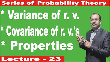 Variance and Covariance of Random Variables [Lecture-23]