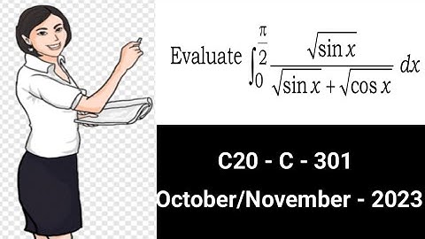 ||Evaluate integral 0 to π/2 (√sinx)/√sinx+√cosx.dx in Telugu || engineering mathematics 2 | diploma