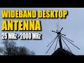 Wideband Desktop Discone Antenna - 25 MHZ - 2000 MHz Coverage