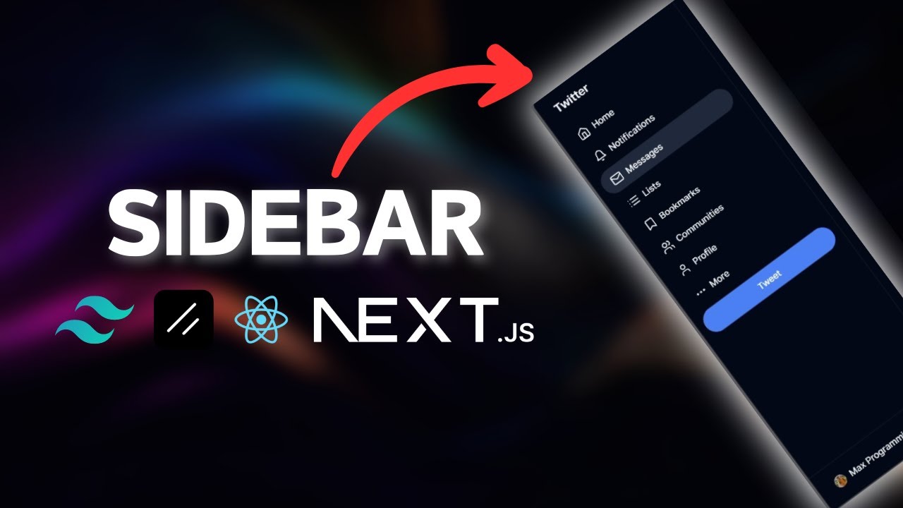 Build A Twitter Sidebar using Next.js 15, React, shadcn/ui, and ...