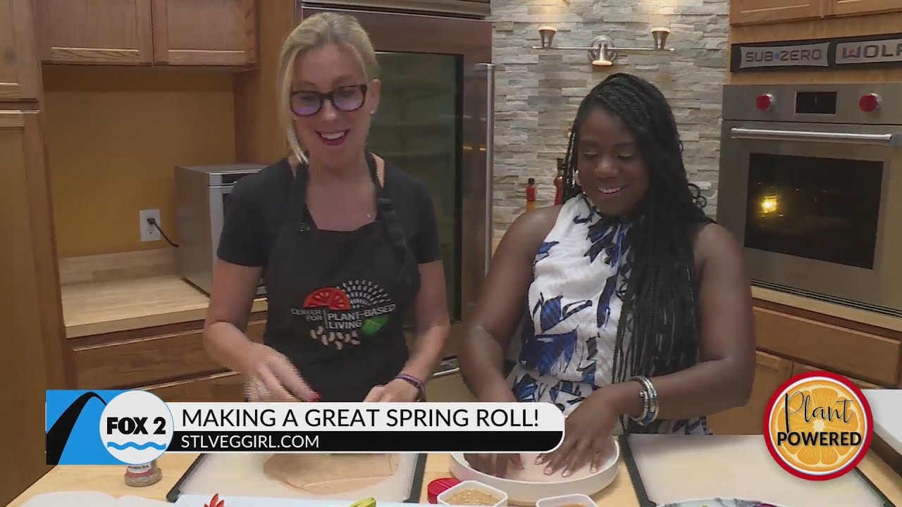 Chop, cut, stack, and roll! We are making spring rolls with the STL Veg ...