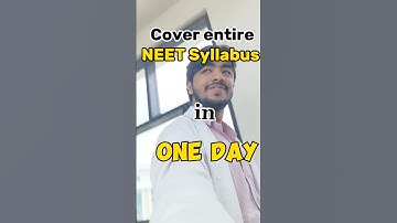 Want to cover neet syllabus in one day… Here’s the  secret🤫#neet2025 #shorts #viral #mbbs #pw
