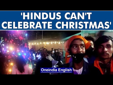 Assam: Christmas celebrations allegedly disrupted by Bajrang Dal members in Silchar | Oneindia News