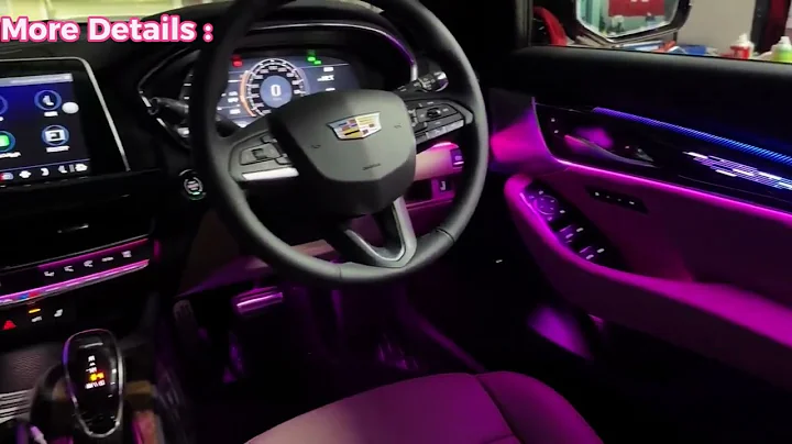 Cadillac CT5 install piano pattern ambient lights - Nice and dreamy! | EZoneTronics 256 Color Lights