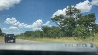 Zim President Emmerson Mnangagwa’s Motorcade On The Highway