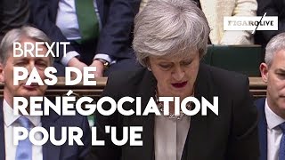 Royaume-Uni : Pas de renégociation pour l'accord de Brexit pour l'UE