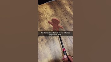 the chemical reaction when you inflame a gingerbread man... #shorts