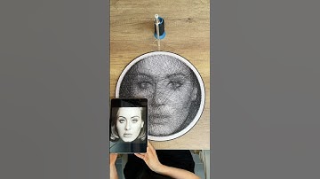 Adele🖤String Art Portrait🧵#stringart #customportrait #diykit #gift #handmade #walldecor #adele