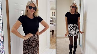 Animal Print Miniskirts And Snakeskin Boots Cheetah Or Zebra?....... Fashion Review