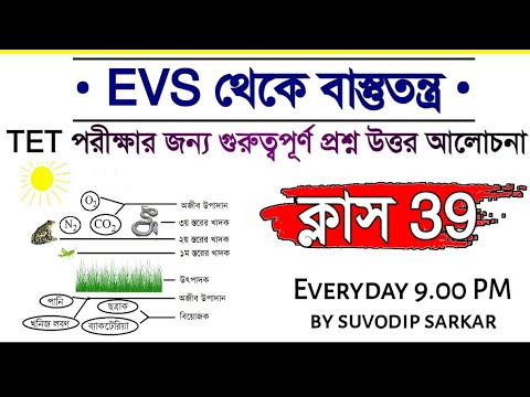 Ecosystem থেকে Primary TET পরীক্ষা প্রশ্ন-উত্তর | Class 39 | WB Primary TET Exam Preparation 2019