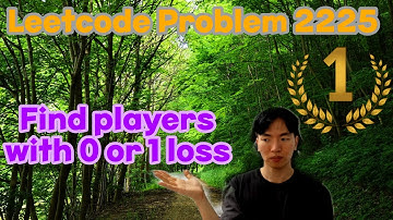 Leetcode 2225 Find Players With Zero or One Losses